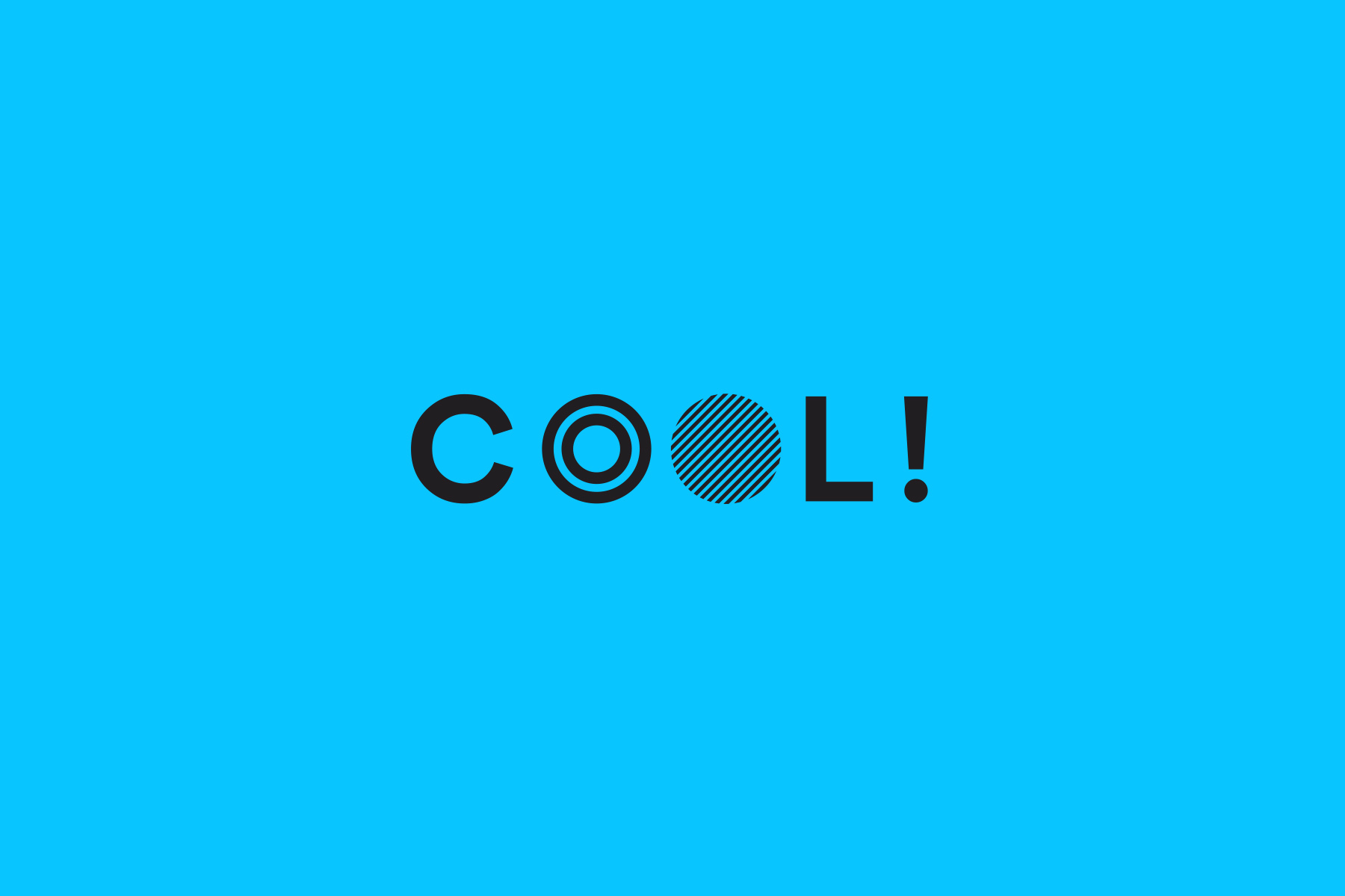 Coopers AG Schriftzug Cool mit Nutzung unterschiedlicher Logos statt des O-Buchstabens